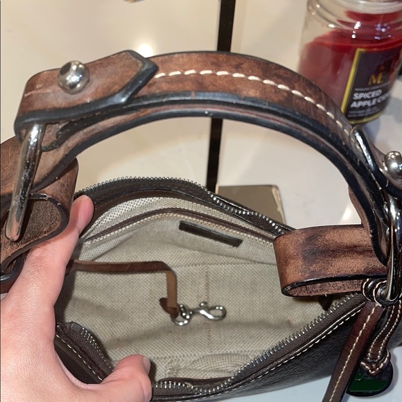 BEAUTY DOONEY & BOURKE BROWN Pebbled Leather Shoulder Bag❗️ - Picture 16 of 17